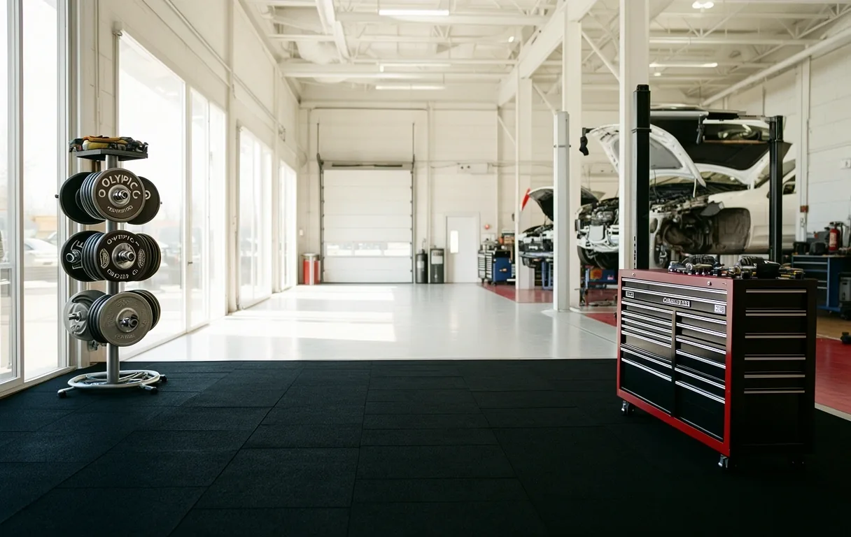 Integration of automotive and fitness zones